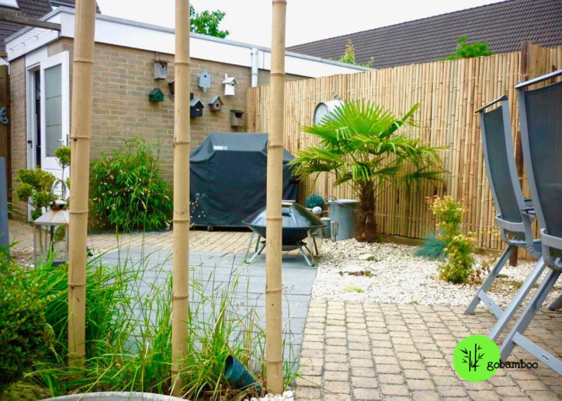 inspiracia bambusový plot